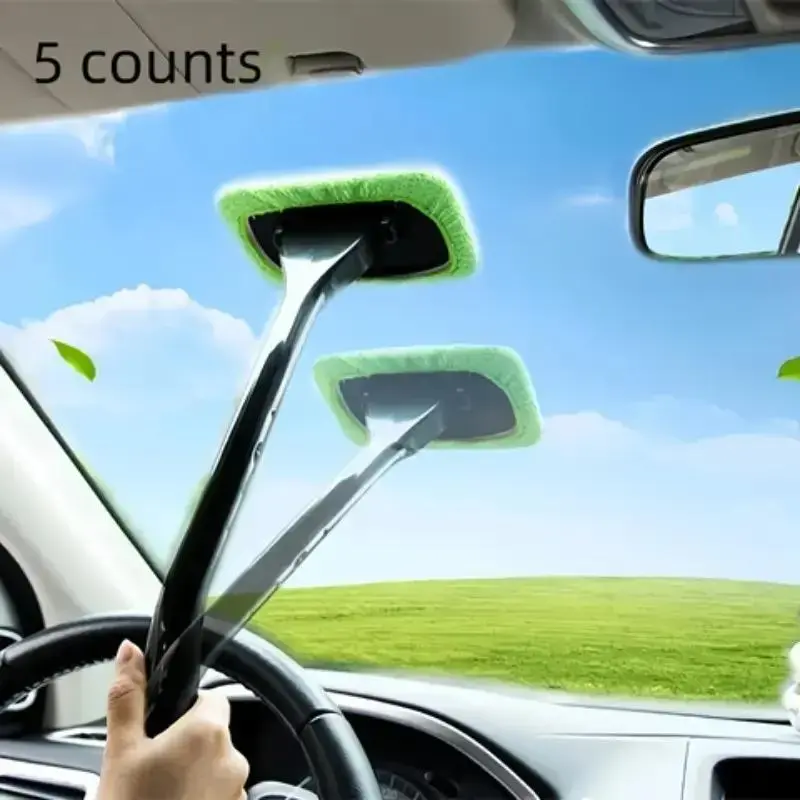 Car Windshield De-Icing Brush Set, Car Washing Brush, Vehicle Wash Kit, 5-Piece Car Window Cleaning Kit, Easy-to-Use Car Detailing Brushes for Cleaning, Essential Tool for Car Maintenance, Car Detailing Tools, Car Detailing Accessories