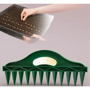 Handheld Row Seeder Tool - for Precise Seed & Seedling Spacing in Gardens or Trays. Durable, Ergonomic Planter for Vegetables, Flowers, and Herbs