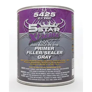 5 Star Extreme 5ST-5425-4 HB 2K DTM Primer, Gray - 1 Qt.