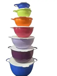 7 pc Thatsa Bowl Collection - Set of Tableware with Lids, Airtight, Ideal for Serving