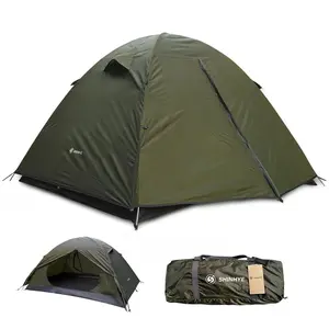Backpacking Tent for Camping 2/3/4 Person Hiking Ultralight Tent for Waterproof Windproof Outdoor Two Doors Tents Easy Quick Setup Lightweight Tent Instant Tent (Green 2 Person)