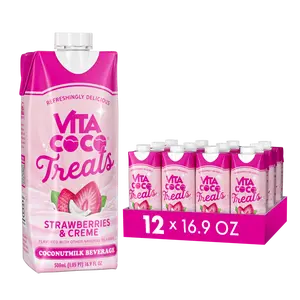 Vita Coco Treats | Coconut Milk Drink - 16.9 fl oz (Pack of 12) Creamy Sweet Drink with Fruity Flavor