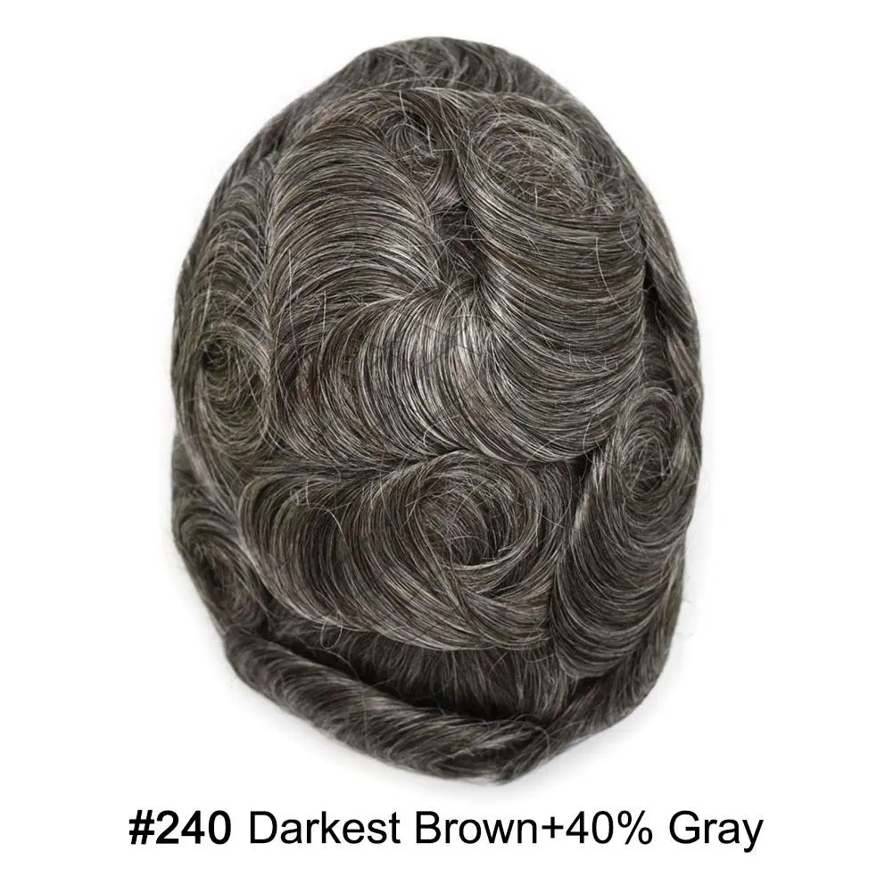 #240 Darkest Brown+40% Gray