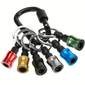 1-Piece Drill Bit Holder - A Gift for the "Can-Do" Man |   Men's Tool |   Magnetic Drill Bit Holder Keychain