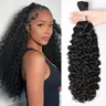 VIPbeauty Boho Human Braiding Hair Indian Curly Bulk for Daughter/Friend For Bohemian Knotless Braids Natural Curly End No Weft 1/3 Bundles 100g/1 Bundles  1B Natural Black Salon-Quality #SohoChic