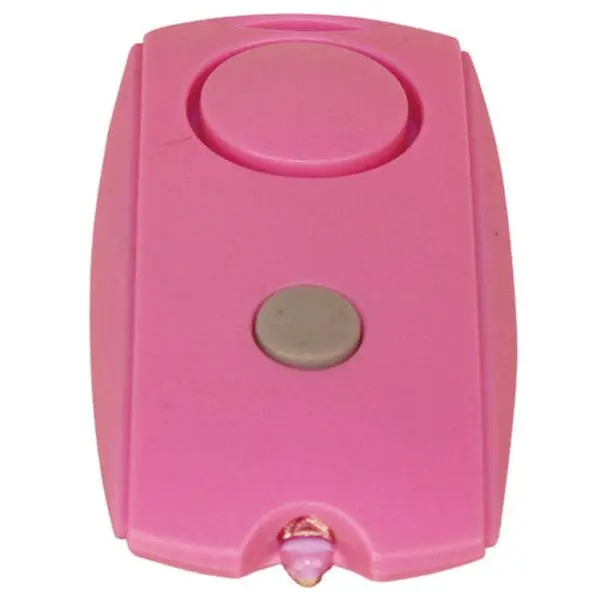Mini Personal Alarm With Led Flashlight And Belt Clip