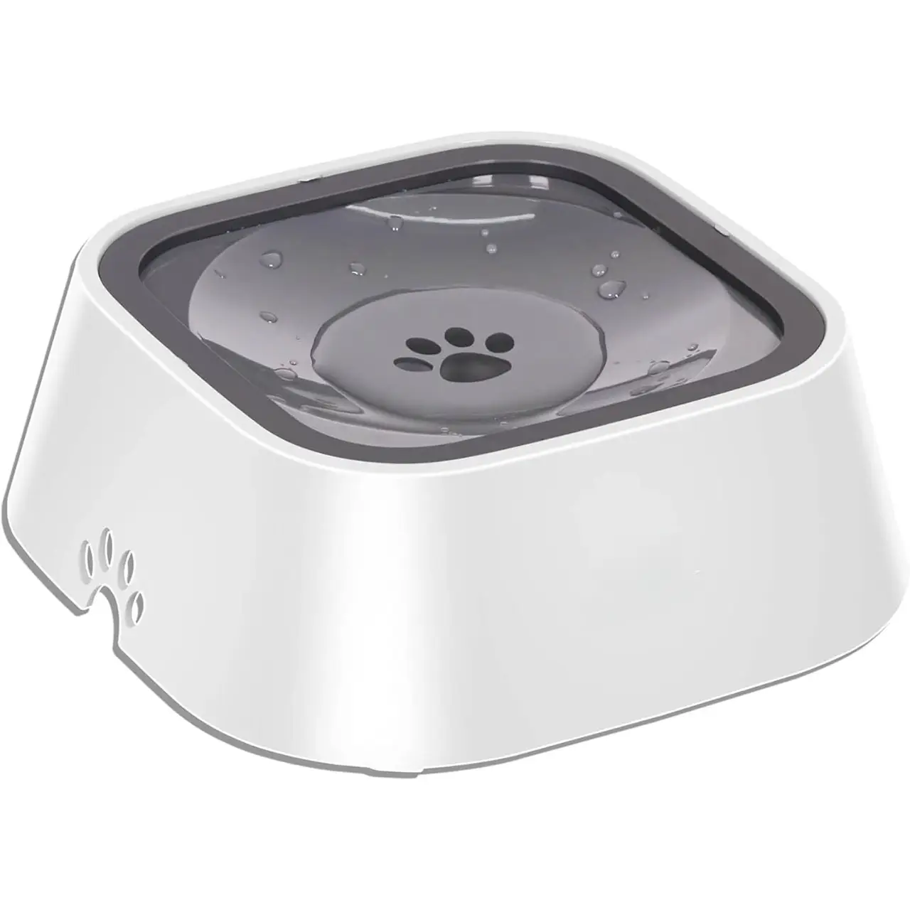 Dog Bowl Dog Water Bowl No Spill Pet Water Bowl No Drip Slow Water Feeder Dog Bowl No-Slip Pet Water Dispenser 35oz Slow Drinking Bowl for Dogs and Ca