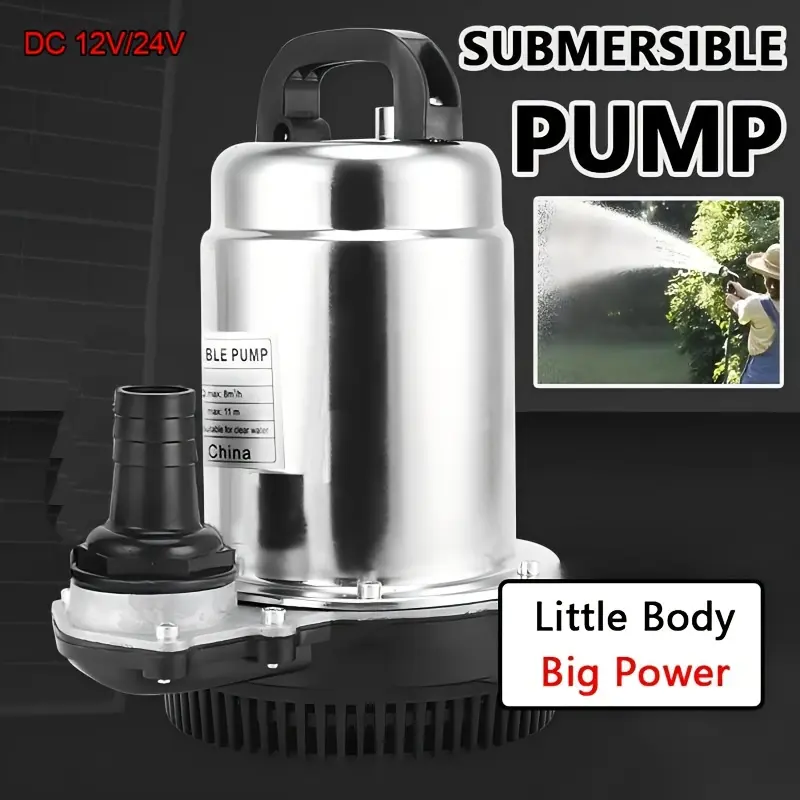 12V DC Submersible Pump - High-Head, Large-Flow Rate Garden Water Pump for Rockery Landscaping, Irrigation Use, Pump Submersible Pumps, Water Pressure Pump