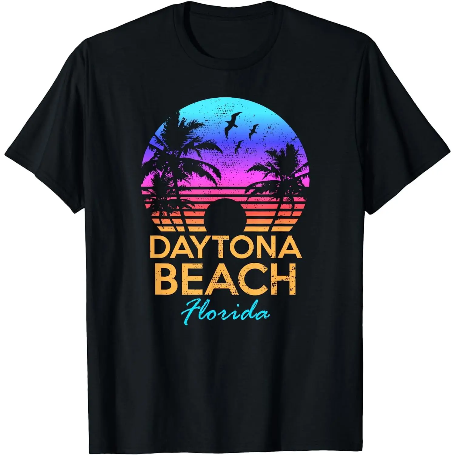 DAYTONA BEACH FLORIDA Vintage Sunset Summer Vibe Graphic T-Shirt