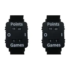 Score Keeper Wristband – Tennis scoreboard with adjustable wrist strap for adults, wrist counter for outdoor use (2 pcs), Father’s Day gift