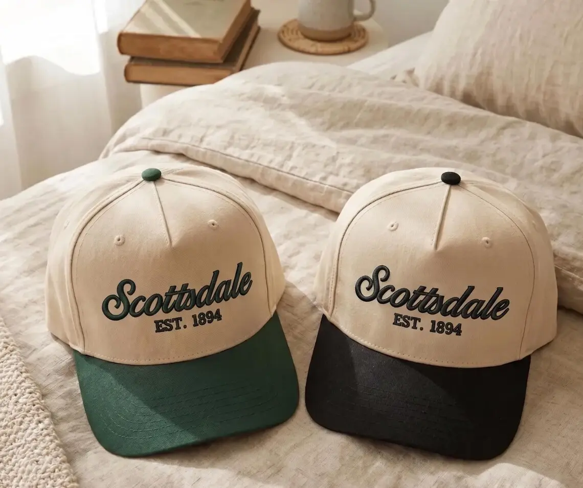 Scottsdale Hat Embroidered, Scottsdale Bachelorette Hats, Girls Trip Favors, Embroidered City Cap, Vintage Baseball Hat, Group Vacation Gift