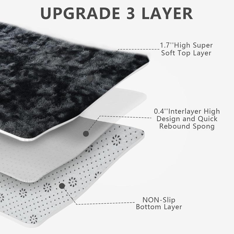 Soft Fluffy Luxury Shag Area Rug, Fluffy Long Shag Carpet For Living Room, Luxury Modern Plush Carpet, Dormitory Interior Home Decoration, Upgraded Non-Slip, Can Be Cleaned With A Brush, Machine Washable,Shaggy Floor Carpet For Living RoomBedroom