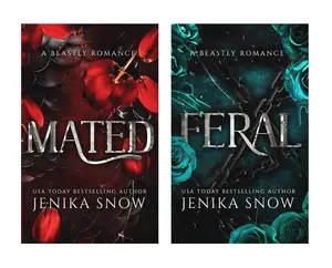 A Beastly Romance (2 book series) A Monster Romance Novel by Jenika Snow : Mated , Feral (Paperback)