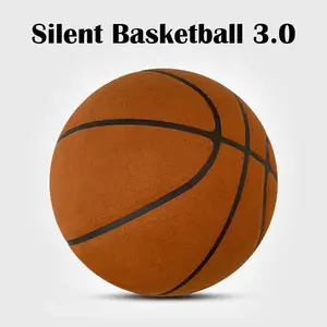 Silent Basketball Dribbling Indoor Grooved Airless Foam Basketball Quiet Dribbling Training Silent Ball