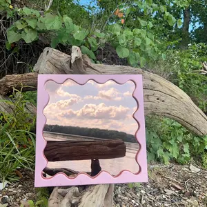 12x12 wavy mirror