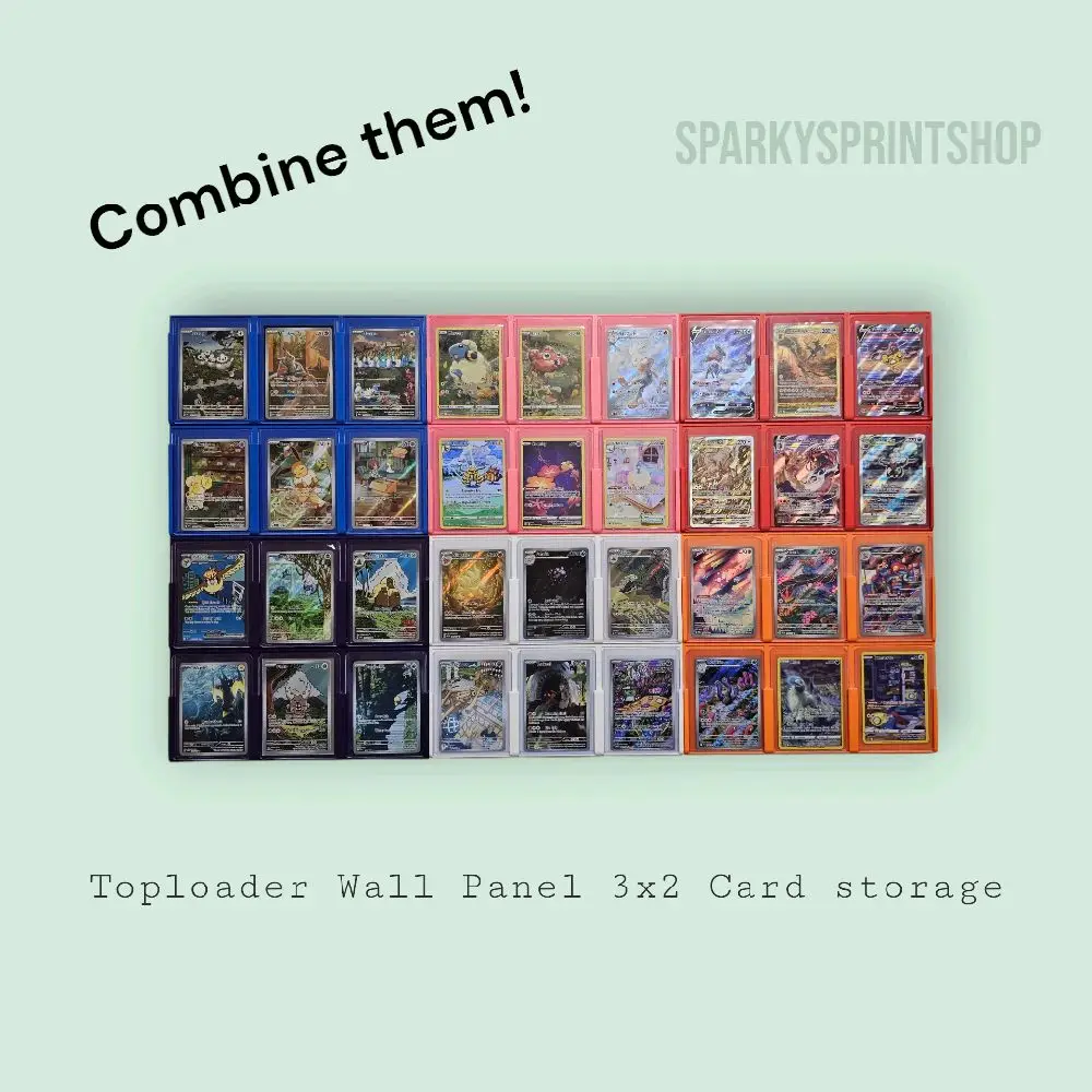 Toploader Wall Display Frame Card Storage - Multiple Sizes for TCG Cards - Hang with Nails or Tape