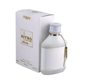 Dumont Nitro White Eau De Parfum For  Men 3.4 Oz Spray - Vanilla Amber Scent