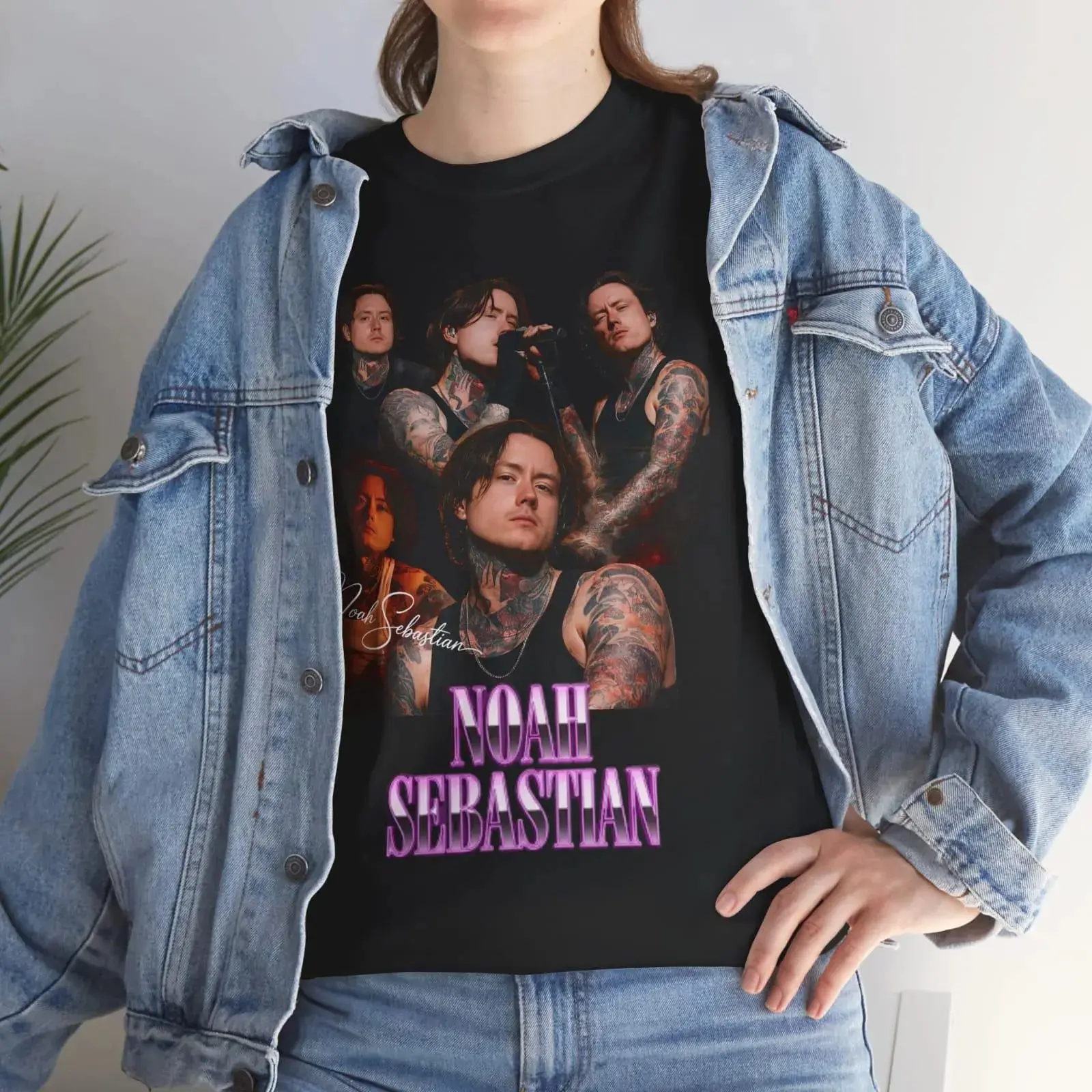 Noah Sebastian Bad Omens Vintage Graphic Tee – Alternative Rock Concert T-Shirt, Full Size, Full Colors, For Men, For Women