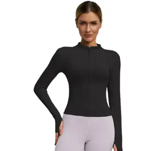 Zip-Up Athletic Jacket - Slim Fit Stretchy Polyester Fabric for Workouts & Casual Wear - Available in - Activewear for Women Fitness Jacket shaping jacket bbljacket