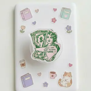 Girls Just Want To Have Funds Magnetic Phone Grip – Money Girl Quote