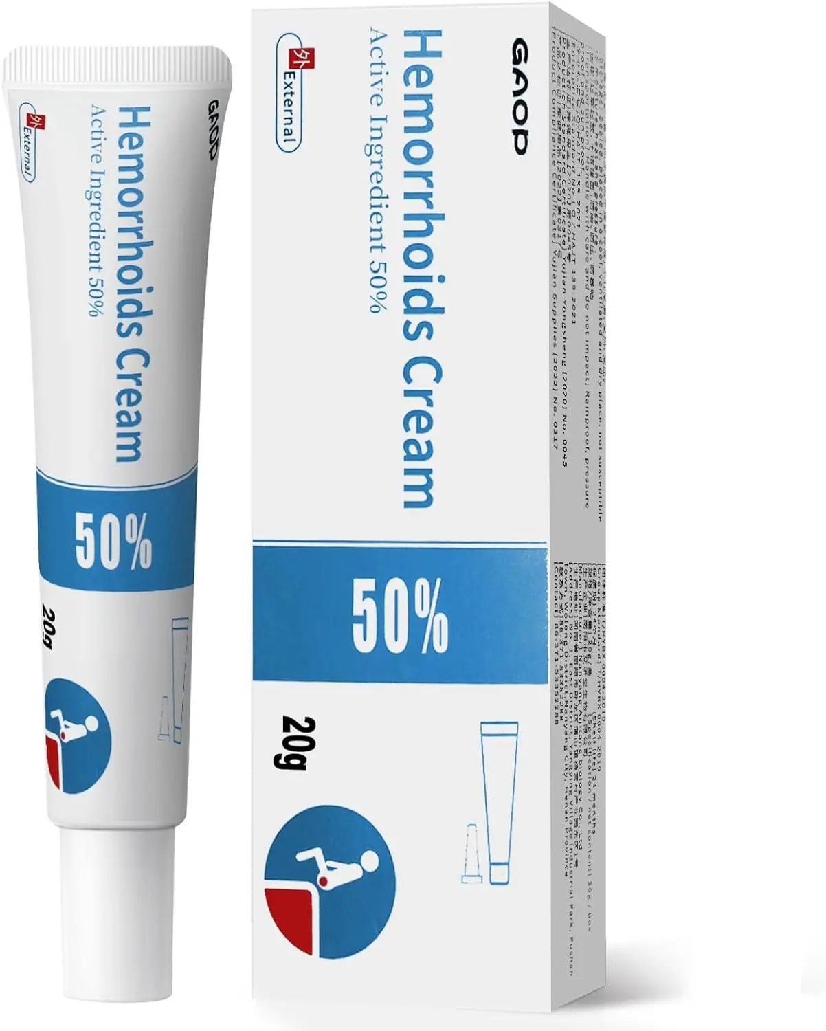 Hemorrhoid Relief Cream for Men and Women - Soothing Fissure Ointment with Naturally Derived Components for Sensitive Skin, Adults, Irritation Relief, Easy Apply, Plant-Based