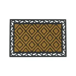 Coir & Rubber Mat Set - 24 x 36 in. - Pack of 3 - Durable Design