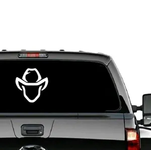 Original Cowboy Hat Decal Western Inspired Oracal 651 Car Sticker for Trucks & Laptops Universal Vehicle Exterior Decoration