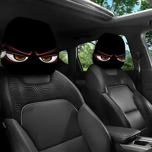 2pcs 11x10.2 inch Intense Angry Anime Eyes Car headrest covers,Universal,easy to install,and durable car interior seat accessories.Suitable for daily commutes and travel,these are ideal gifts for car enthusiasts and as holiday presents,1229LYY