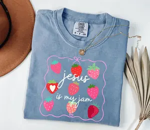 Comfort Colors Jesus Is My Jam Shirt, Christian Jesus Shirt, Christian Mom Gift
