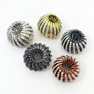 [One color will be shipped randomly]Bohemian Style Bird Nest Magic Hair Clips Set Elegant Hollow-Out Round Plastic Hair Bun Accessories for Women with Wedding Festival Hair Decor L03