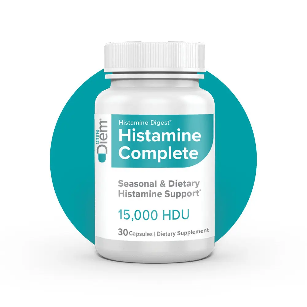 Histamine Complete Natural Capsules - Dietary Histamine Support, Digestive Function Support, Plant Flavonoids-Infused Seasonal Wellness Supplement