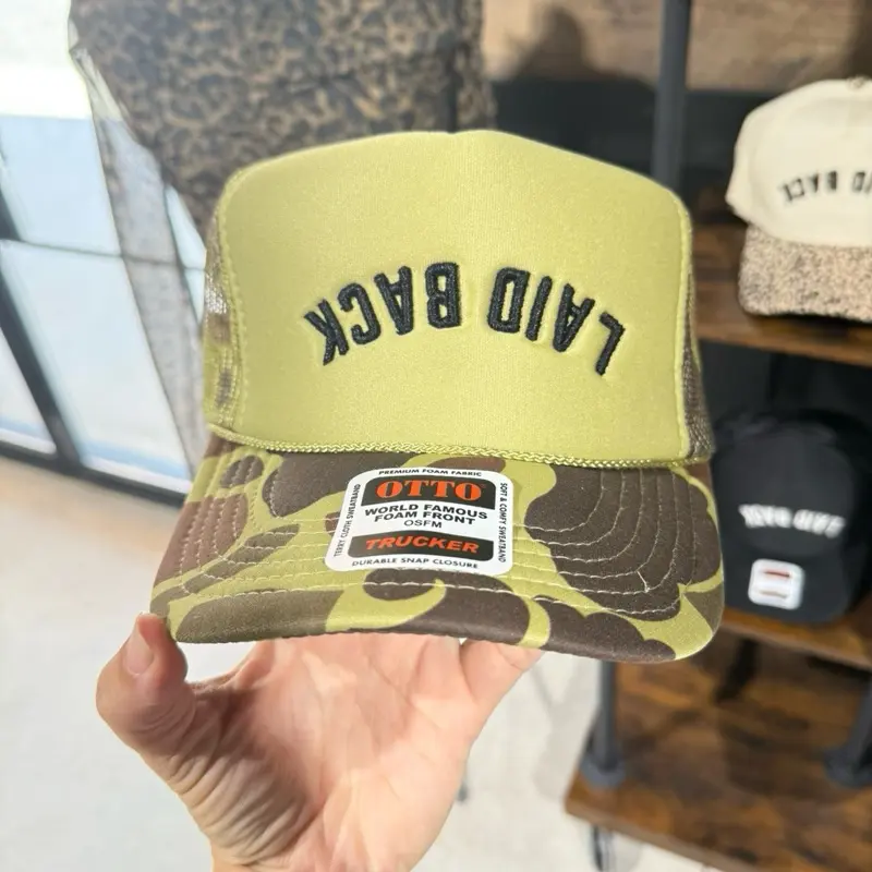 Laid Back CAMO trucker hat