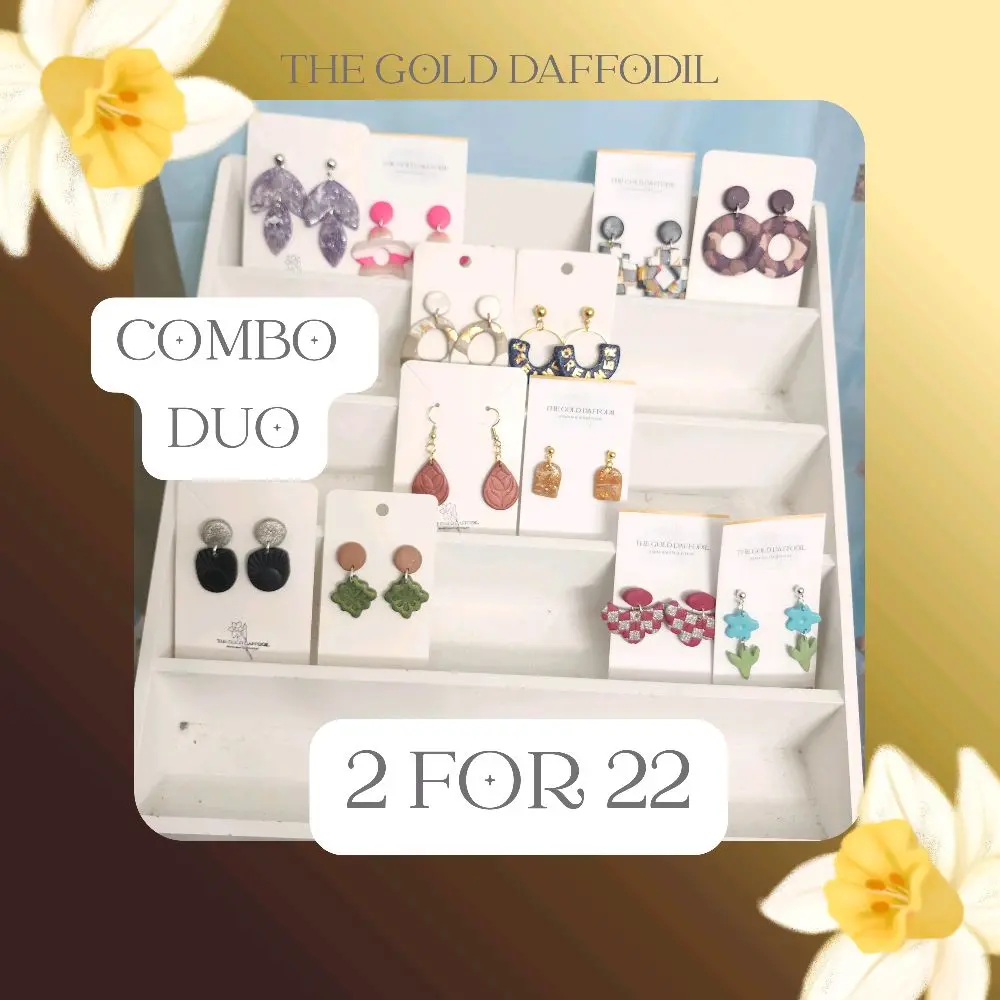 The Gold Daffodil 2 for 22 Combo Duo - Choose One Everyday Dangle & One Premium Dangle for 22 - Tiktok Live Exclusive