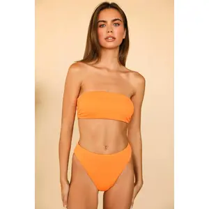 Seashore High Waisted Cheeky Bikini Bottom Plus
