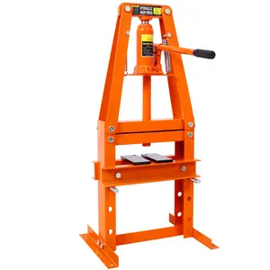 Hdmw Hydraulic Power Units, 6-Ton Benchtop Hydraulic A-Frame Shop Press with Press Plates, Hydraulic 6 Ton Garage Floor Adjustable Shop Press with Plates, Hydraulic Press, Hydraulic Shop Press,Orange, Steel, Adjustable Height