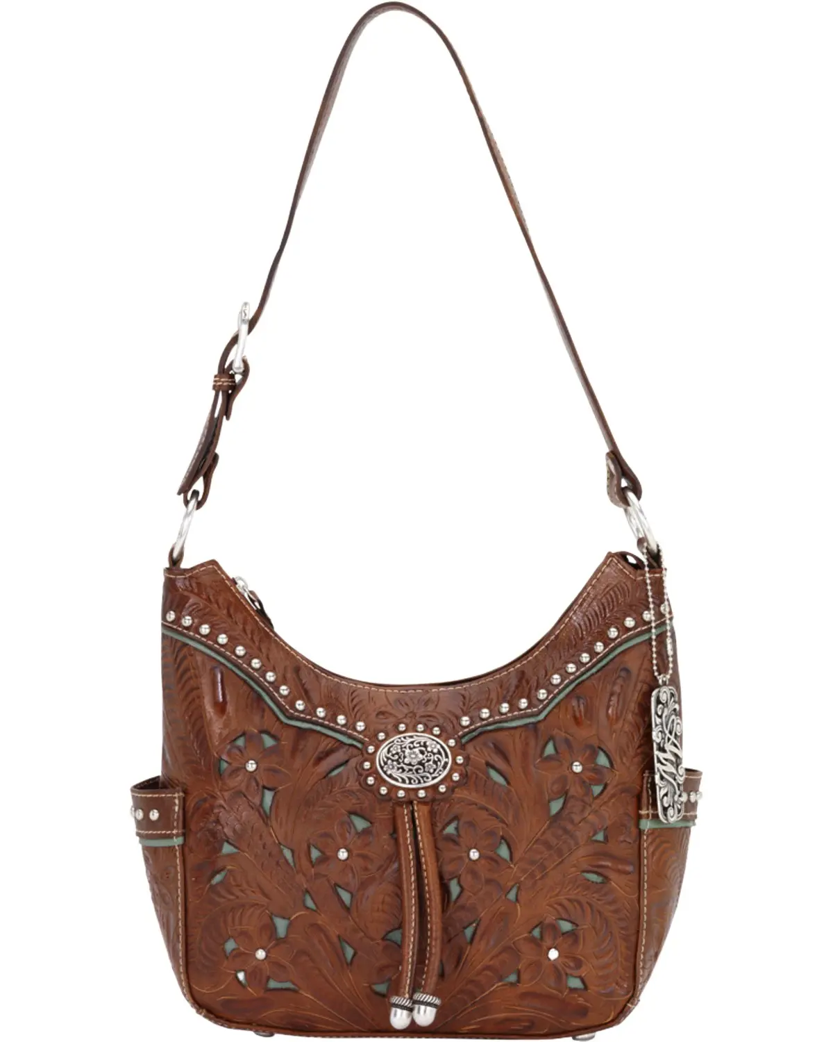 American West Women's Lady Leather Hobo Bag - Lcbt620