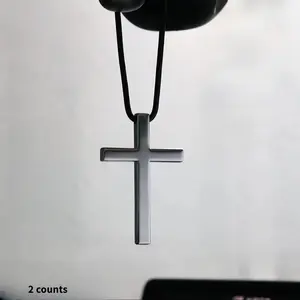 Cross Design Car Hanging Ornament, Vehicle Vintage Cross Pendant, Car Rearview Mirror Hanging Decoration, Universal Car Interior Accessories, Automotive Car Accessory