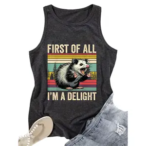 Opossum First Of All I'm A Delight Tank Top, Possum Gifts For Men Women