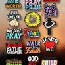 15-Piece Religious Jesus Slogan Shoe Decorations, Shoe Decoration Charms, Shoe Charm Set, Colorful Detachable DIY Accessories, Jewelry for Shoes, Boots, God is not dead, Pray, Walk by Faith, Jesus is my friend, Vote Jesus
