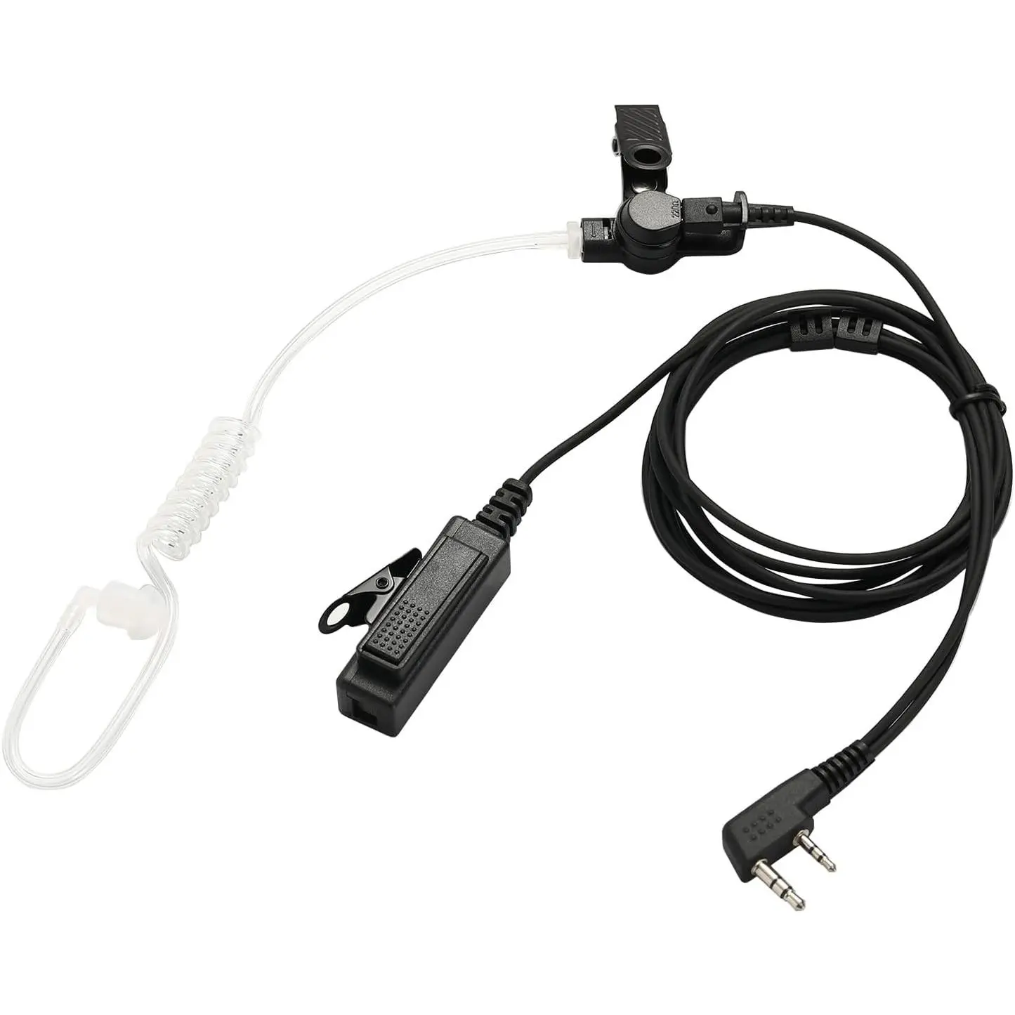 Compatible with  UV-5R BF-F8HP UV-82 Radios Earpiece Kenwood 2 Pin Two Way Radio Headset Walkie Walkie  Kit  Headphone (1 Pack)