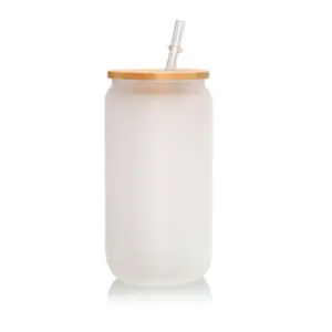 16 glass cup with lid and straw ( you pick design)