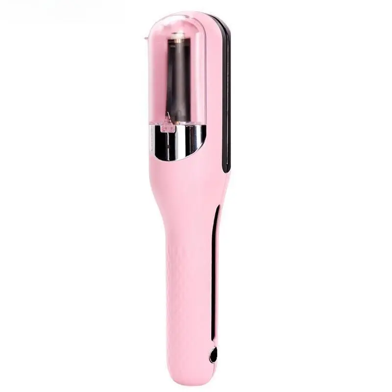 Mini Cordless Split Ender Hair Tool - Compact, Portable, Battery-Powered, Lightweight Carry-On Device for Dry Frizzy Hair to Seal Damaged Ends Between Salon Visits
