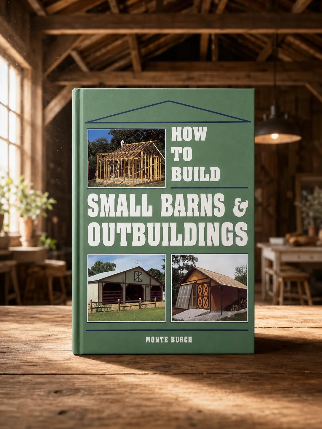 How to Build Small Barns & Outbuildings by Monte Burch – Farm Building Book, Shed Plans & Carpentry Reference