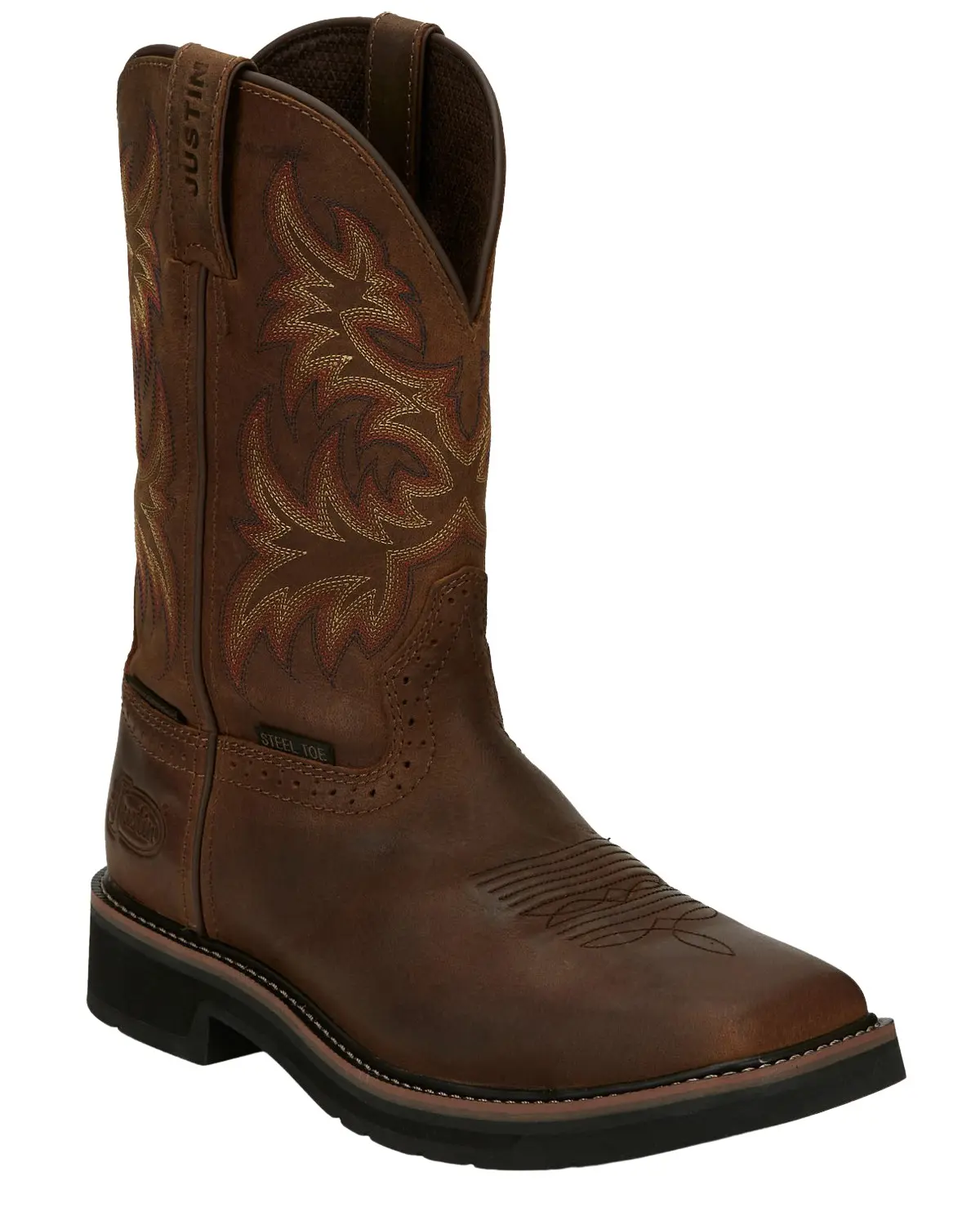 Justin Men's Men'S Driller Western Work Boot Steel Toe - Se4690