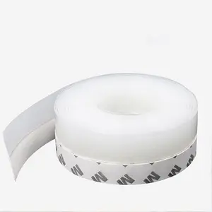 16.4Ft Door Weather Stripping, (1.38in Width) Weather Stripping Door Draft Stopper Adhesive Seal Strip Anti Draft Insulation Tape for Doors Windows and Shower Doors