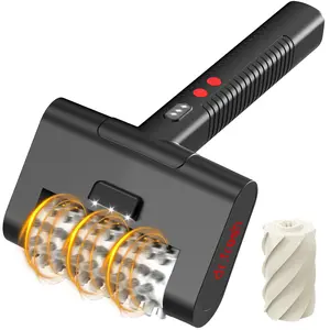 Drfresh Electric Grill Brush with LED Light 2026  Cordless Rechargeable, Long-Lasting Battery, 1200 RPM High-Speed Non-Shedding Spinning Cleaner, Removable & Washable, 3-Speed Control, Snow Brush Included, Fast Removes Rust & Grease, Safe for All Grates.