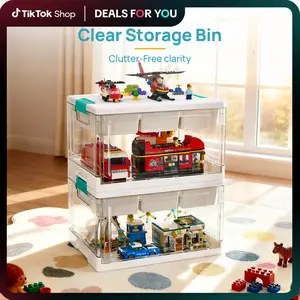 [Video Only] Vtopmart 1-2 Pack 24QT Plastic Storage Box for Arts Crafts Stationery Kids Building Blocks Sewing Kit & Small Tools, DealsForYouDays (Mid Year Sale Restock) Organiser, DFYD