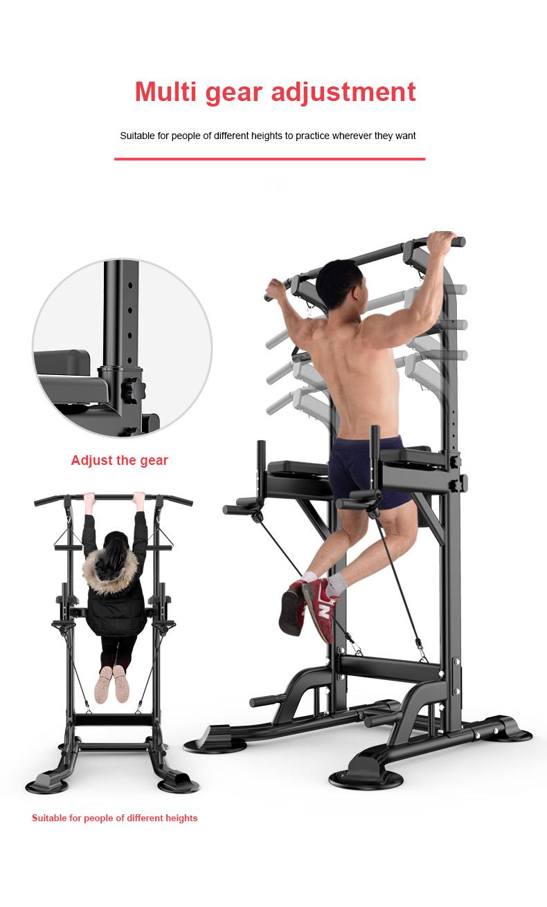 Pull Up Bar Dip Station Power Tower Assistive Trainer Multi-Function Home Gym Strength Training Fitness Equipment 450LBS Pull Up Bar Dip Station Power Tower Assistive Trainer Multi-Function Home Gym Strength Training Fitness Equipment 450LBS