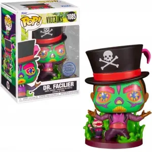 POP! Skull Facilier #1085, Box lunch (Special Edition). Pop in a Box. Collectible Figure. vinyl figure funko animation