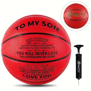 Moactiv A Special Basketball to Show Your Son How Much You Love Them - Perfect Gift for Son!International standard size(With a pump)